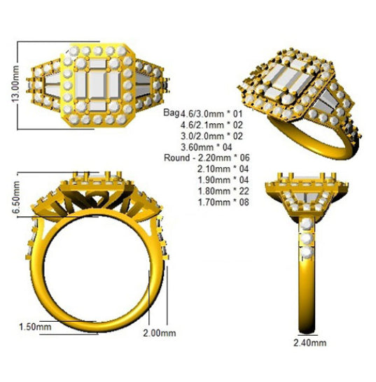 Ring 18 KT Yellow Gold