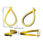 Earring 18 KT Yellow Gold