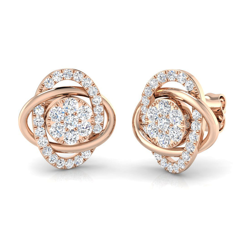 Earring 9 KT Rose Gold