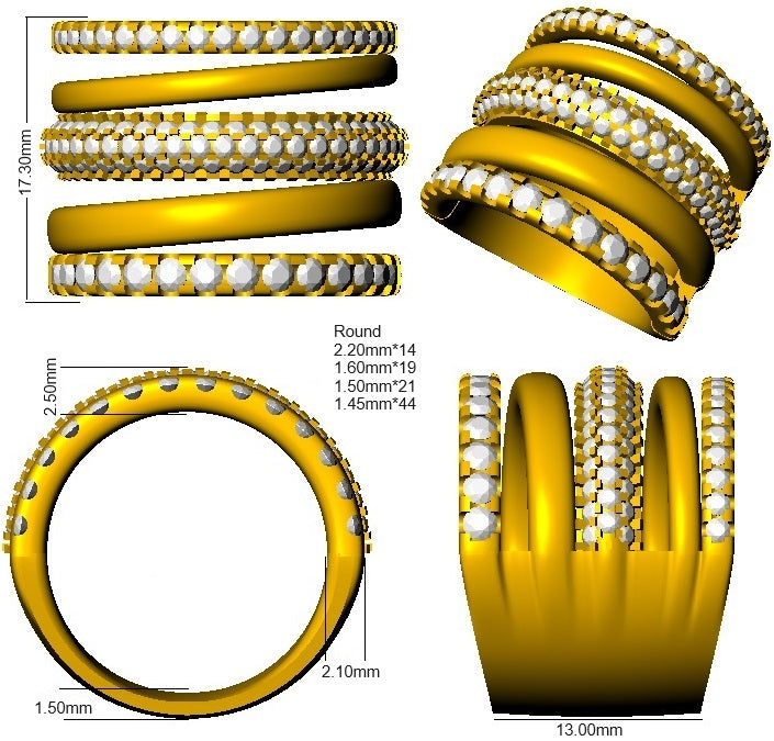 Ring 18 KT Yellow Gold