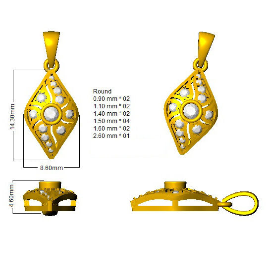 Pendants 18 KT Yellow Gold