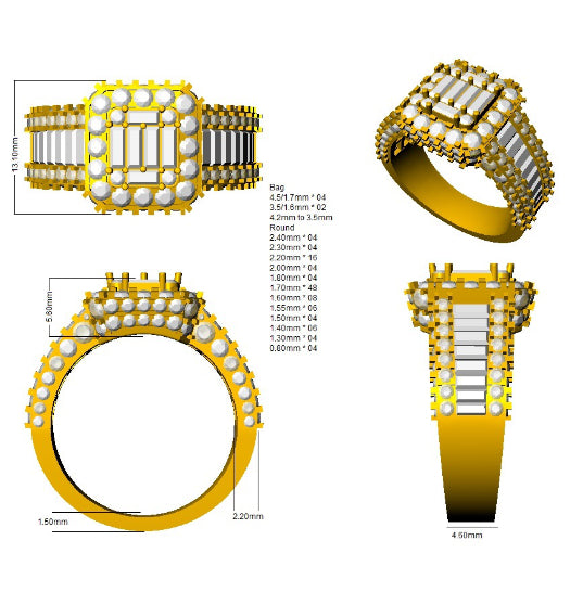 Ring 18 KT Yellow Gold