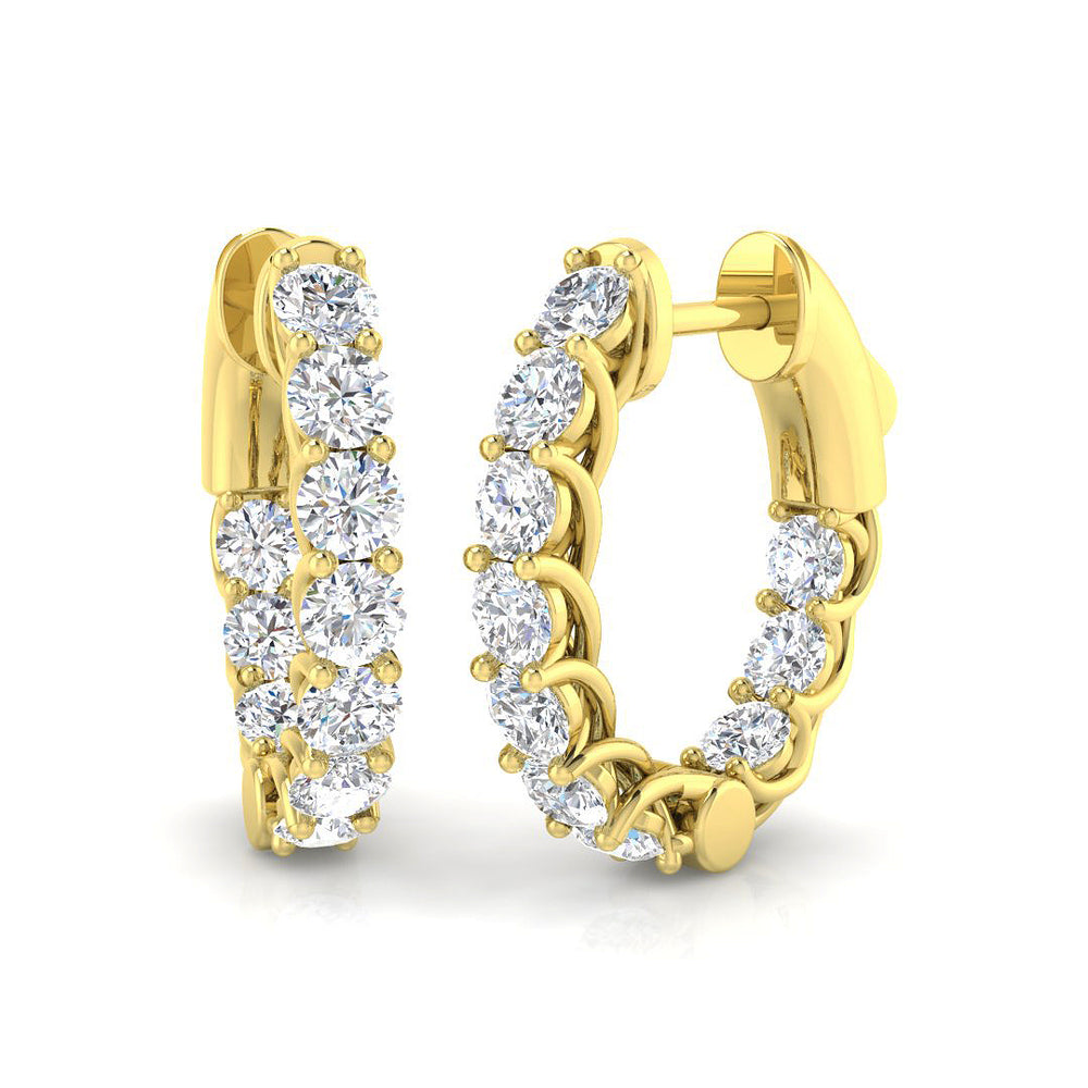 Earring 18 KT Yellow Gold