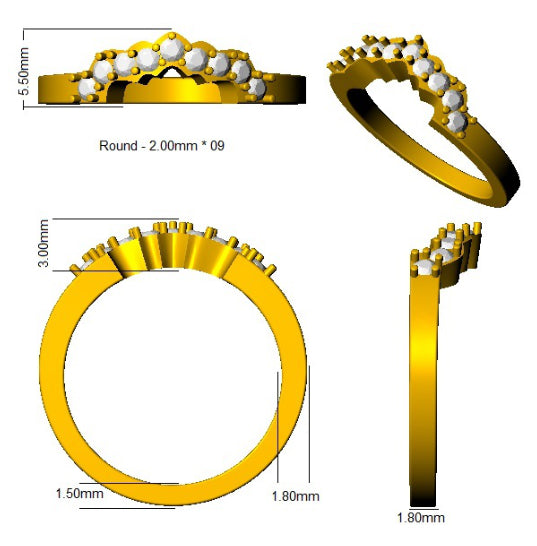 Ring 18 KT Yellow Gold