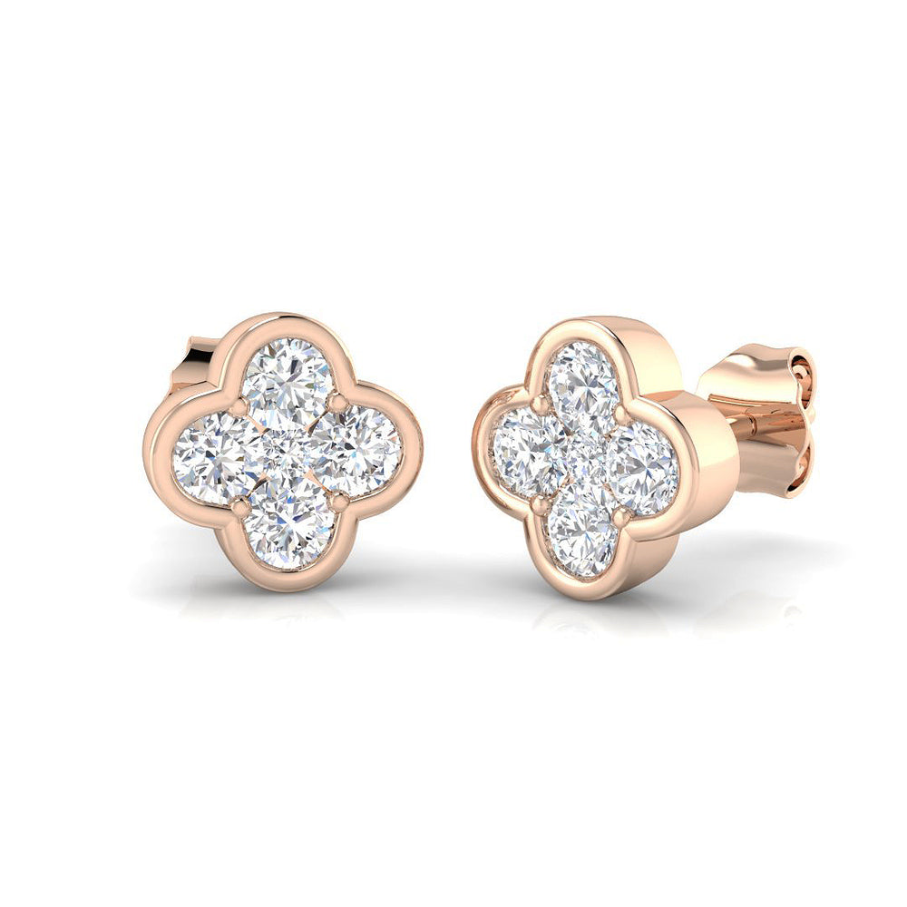 Earring 9 KT Rose Gold