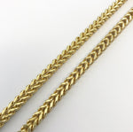 9ct 4mm Italian Franco Chain / Bracelet (Semi-Hollow)