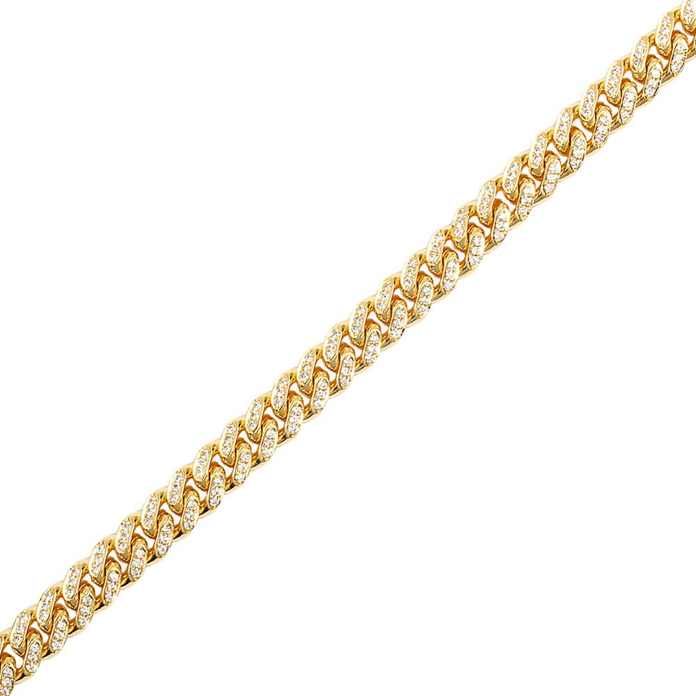 8mm Cuban Link Chain (Single Row)