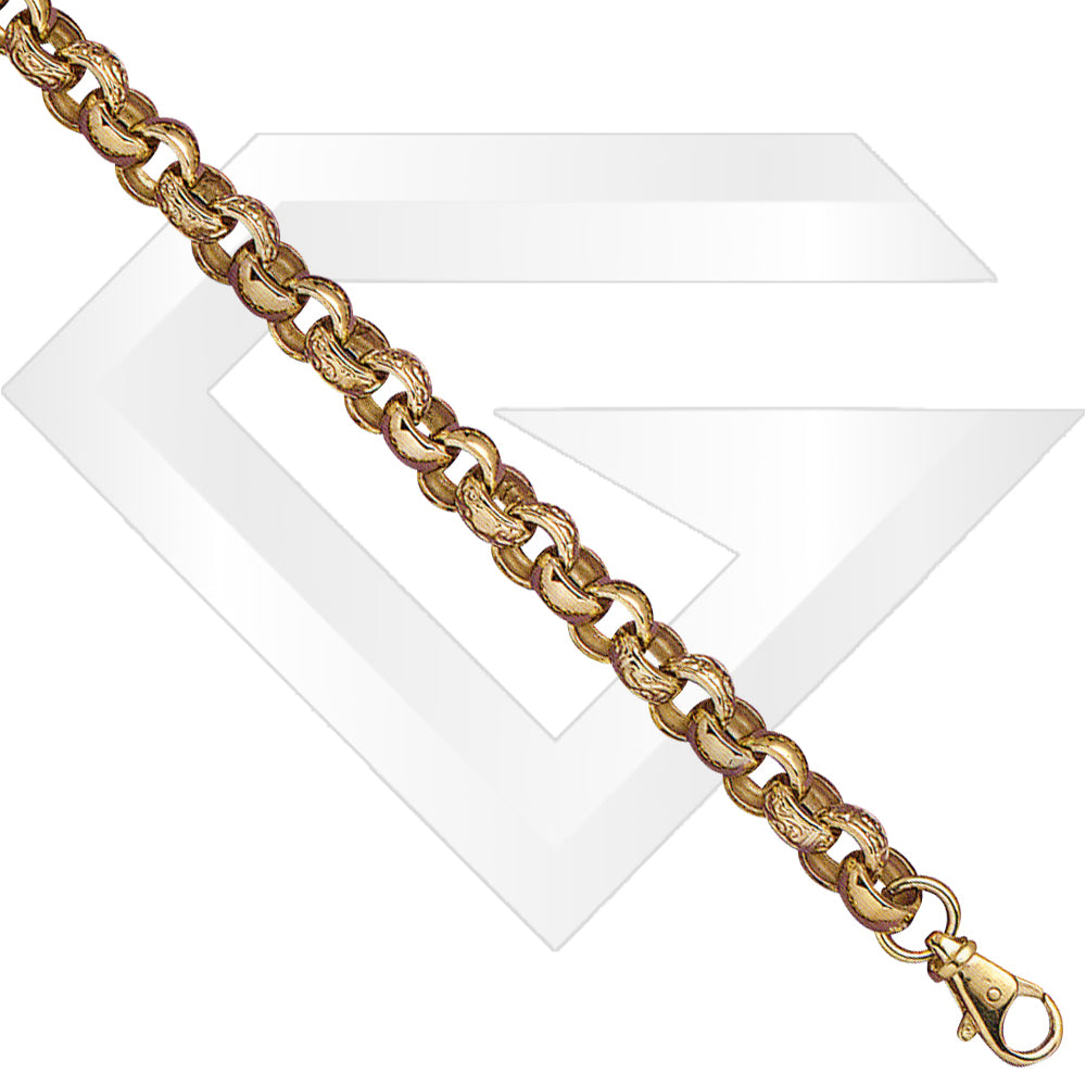 9ct UK Belcher Gold Chain / Bracelet (Gauge 4)