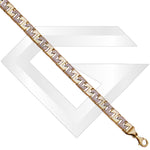 9ct Bangkok Cubic Zirconia Gold Chain / Bracelet (Gauge 1)