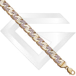 9ct Bangkok Cubic Zirconia Gold Chain / Bracelet (Gauge 2)