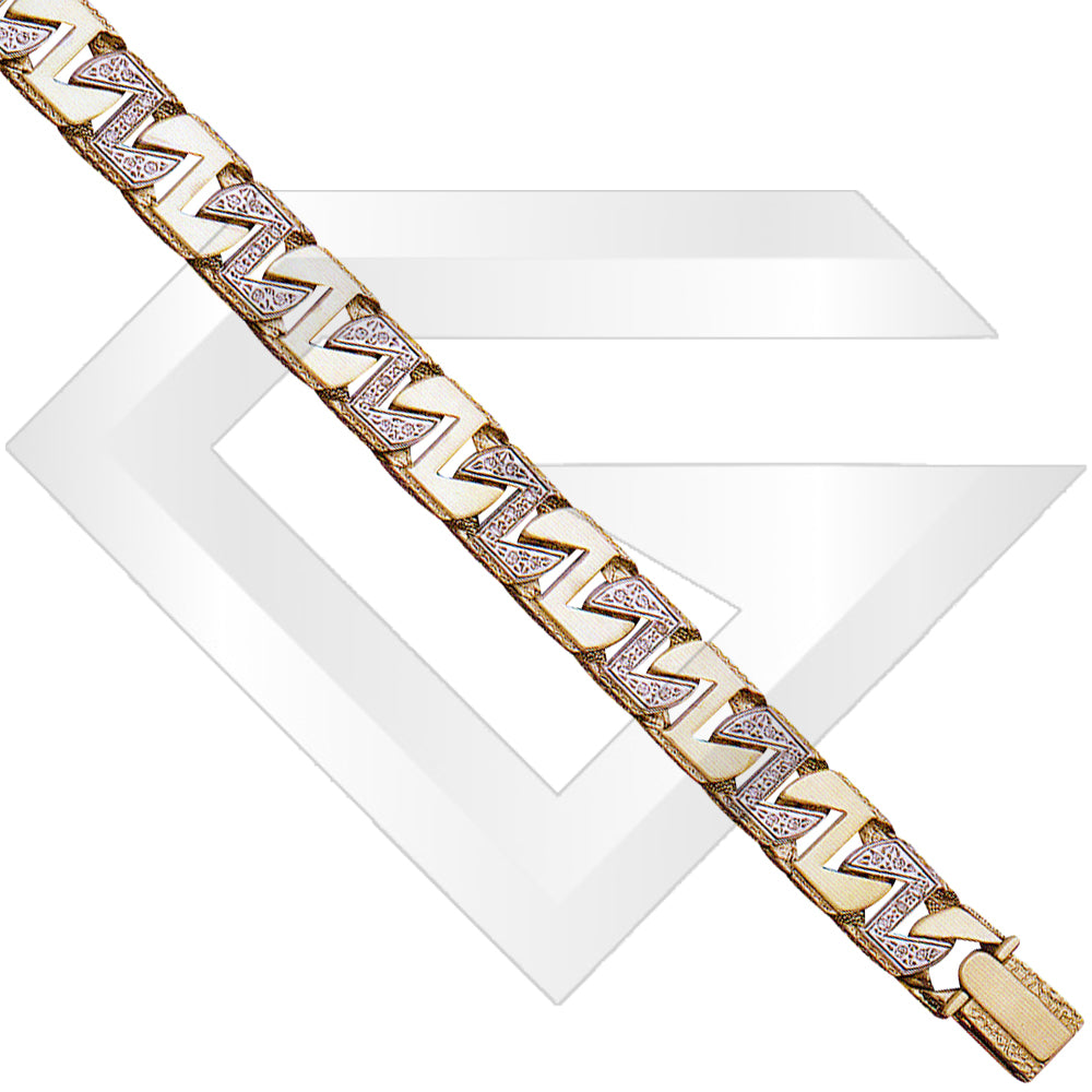 9ct Bangkok Cubic Zirconia Gold Chain / Bracelet (Gauge 3)