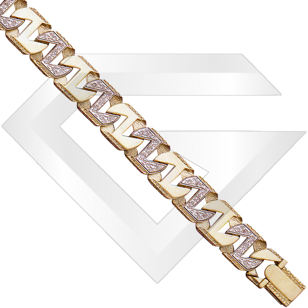 9ct Bangkok Cubic Zirconia Gold Chain / Bracelet (Gauge 4)