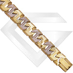 9ct Bangkok Cubic Zirconia Gold Chain / Bracelet (Gauge 6)