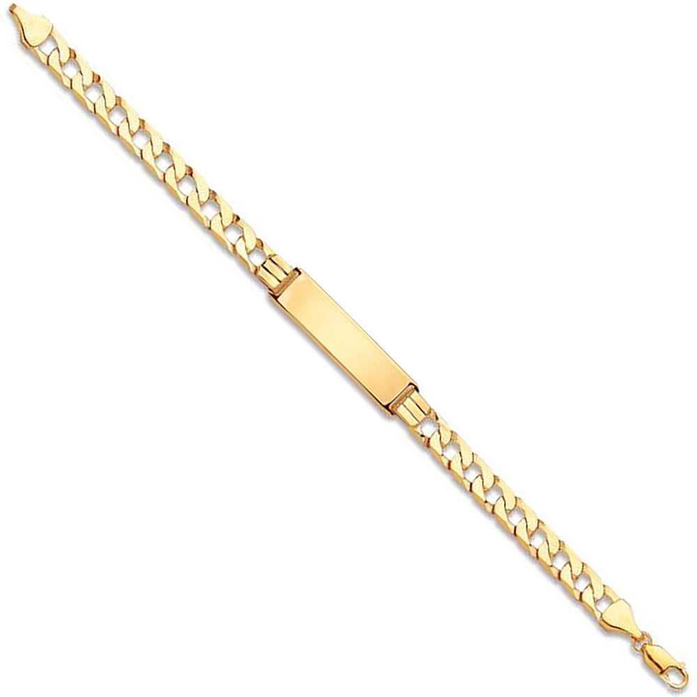 9ct Yellow Gold Curb ID bracelet