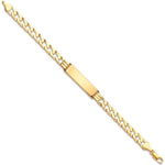 9ct Yellow Gold Curb ID bracelet