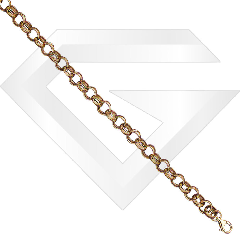 9ct UK Belcher Gold Chain / Bracelet (Gauge 1)