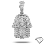 14K White Gold 1.00ctw Diamond 'Hamza' Pendant