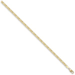 Yellow Gold Italian Style Flat Anchor Chain