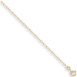 9ct Yellow Gold Diamond Cut Belcher Chain