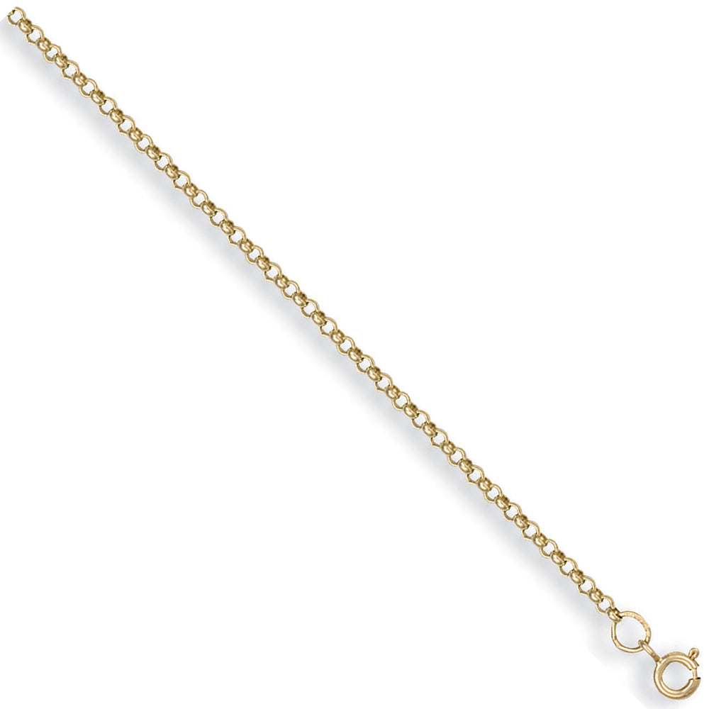 9ct Yellow Gold Round Belcher Chain