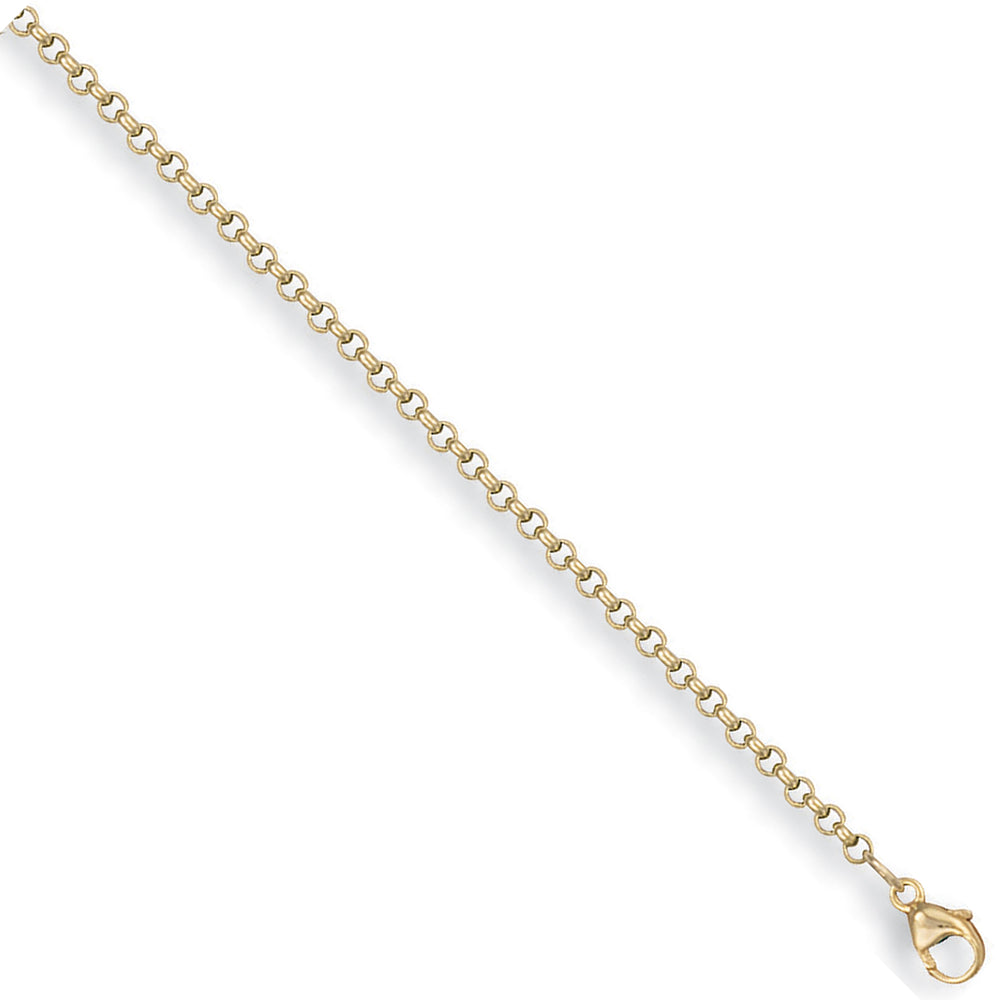 9ct Yellow Gold Round Belcher Chain