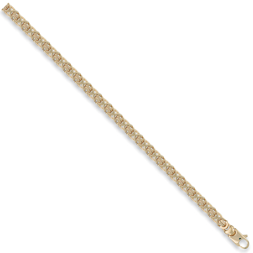 9ct Yellow Gold Flat Byzantine Chain