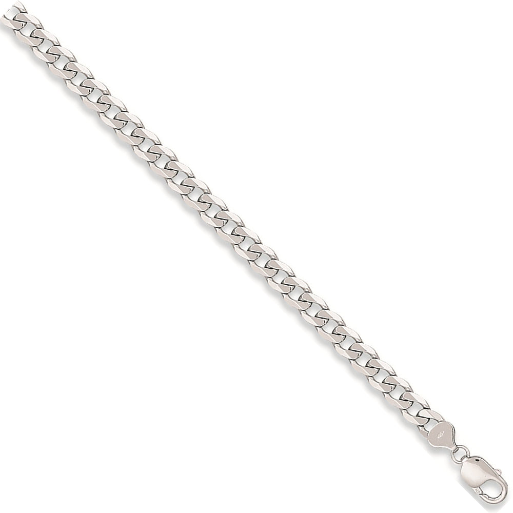 9ct White Gold Curb Chain