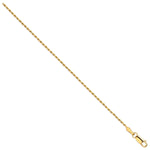 9ct Yellow Gold Italian Style Traditional Rope Chain