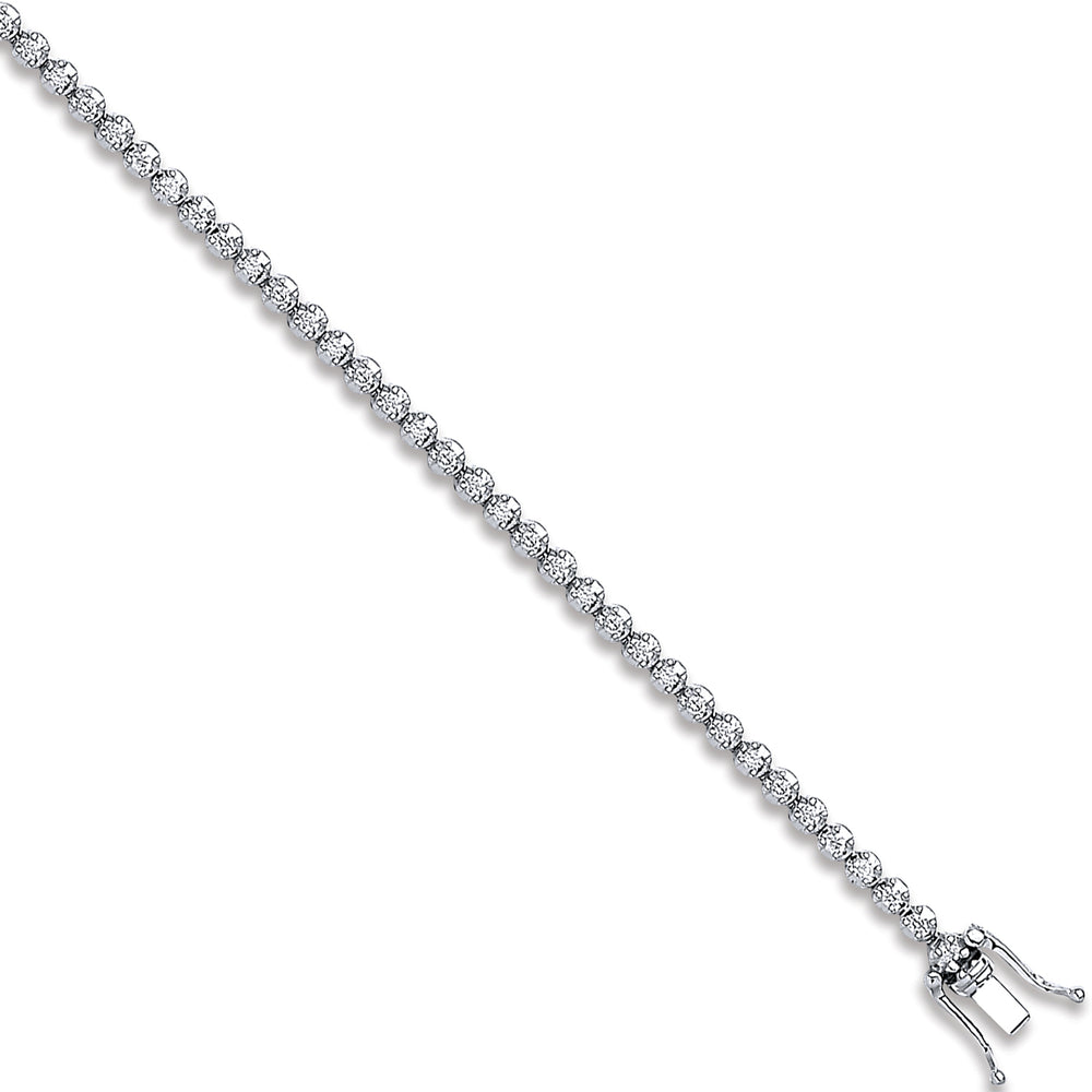 18ct White Gold 1.00ct Diamond Tennis Bracelet