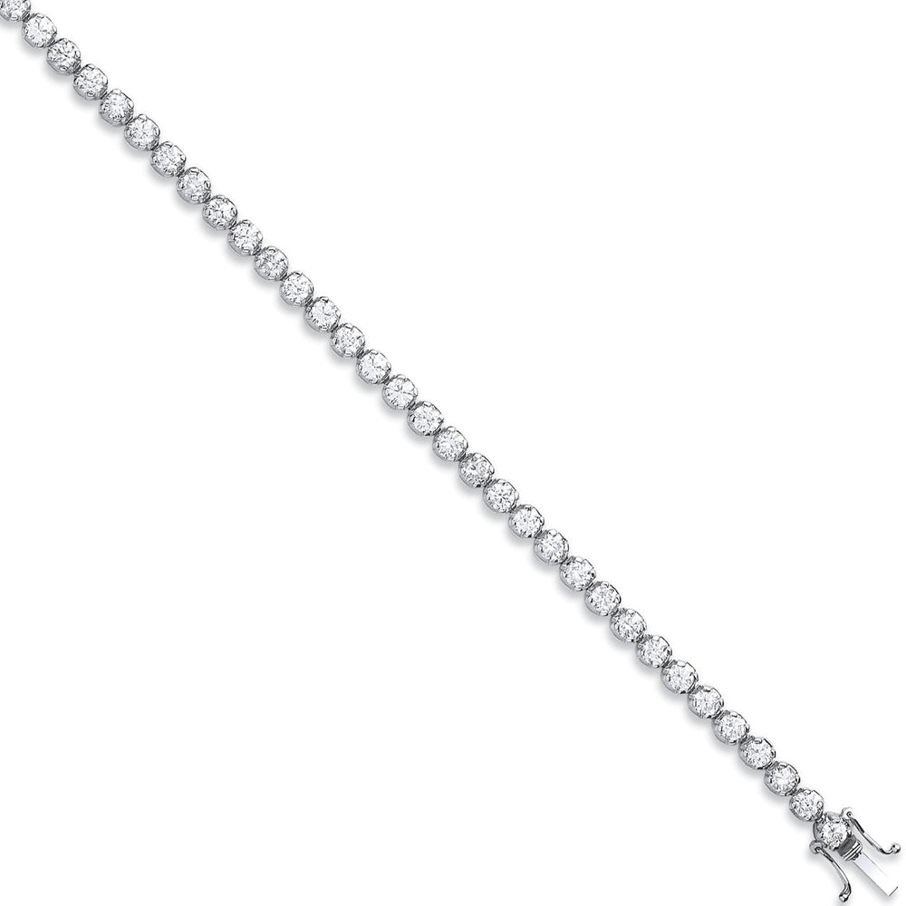 18ct White Gold 5.00ct Diamond Tennis Bracelet