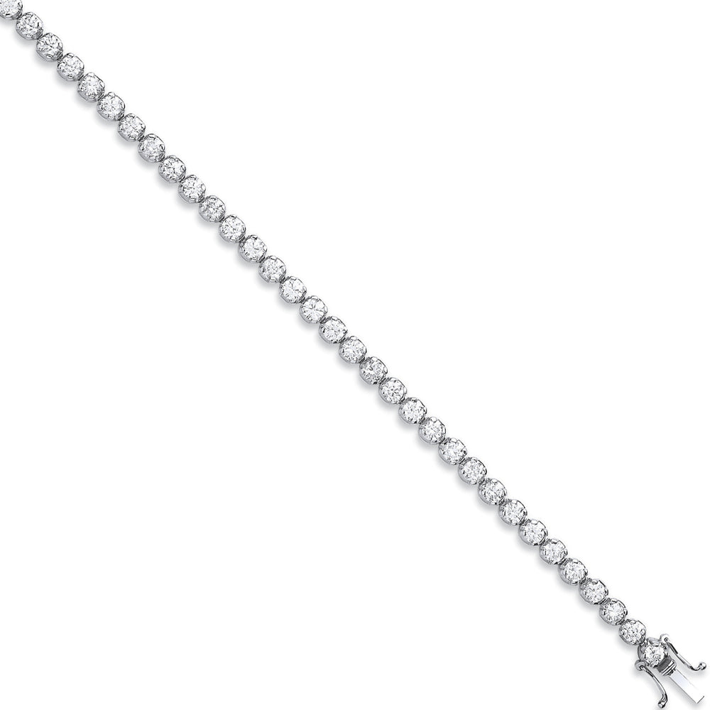 18ct White Gold 7.00ct Diamond Tennis Bracelet