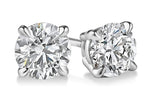 18ct White Gold 0.50ct Claw Set Diamond Stud Earrings