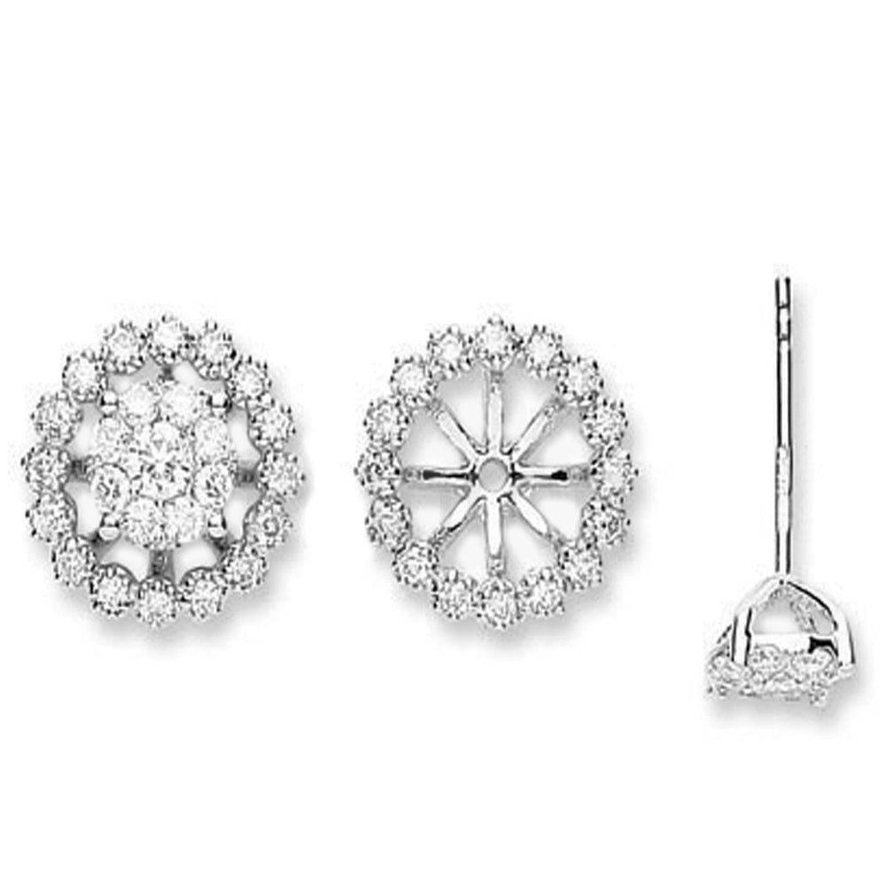 18ct White Gold 0.70ct Diamond Studs Earrings