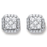 18ct White Gold 0.22ct Diamond Stud Earrings