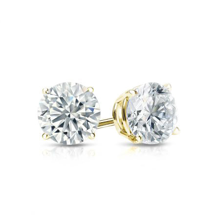 9ct Yellow Gold 0.15ct Claw Set Diamond Stud Earrings