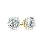 18ct Yellow Gold 0.70ct Claw Set Diamond Stud Earrings