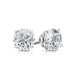 18ct White Gold 0.40ct Claw Set Diamond Stud Earrings