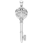 9ct White Gold 0.11ct Diamond Key