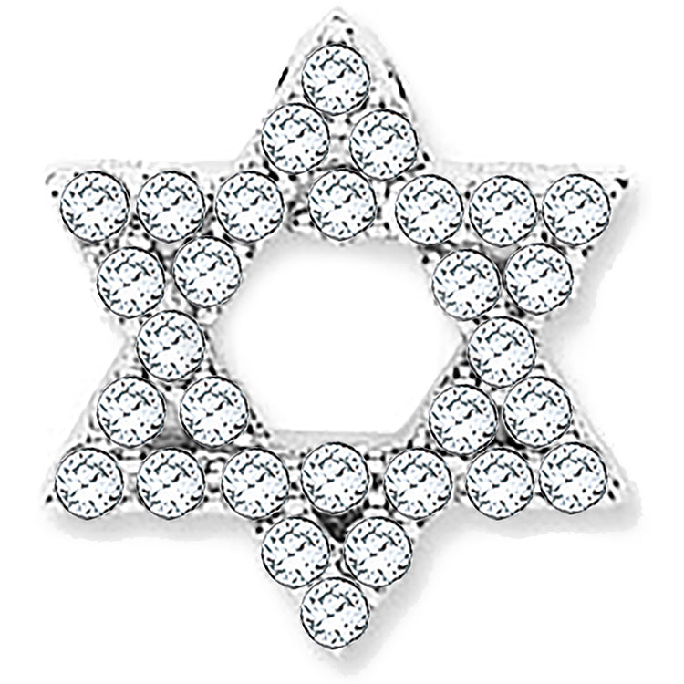 18ct White Gold 0.80ct Diamond Star of David Pendant