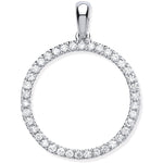 9ct White Gold 0.33ct Circle of Life Diamond Pendant