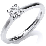 18ct White Gold 0.30ct Certificated Solitaire Ring