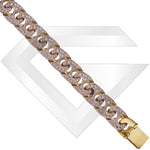 9ct Fiji Cubic Zirconia Gold Chain / Bracelet (Gauge 4)