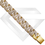 9ct Goa Cubic Zirconia Gold Chain / Bracelet (Gauge 6)