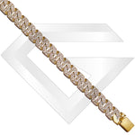 9ct Goa Cubic Zirconia Gold Chain / Bracelet (Gauge 3)