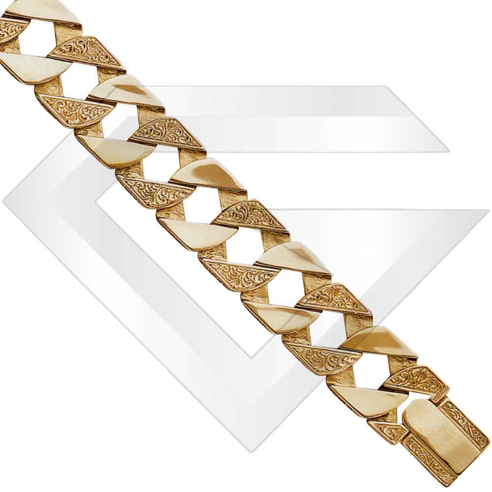 9ct Lima Gold Chain / Bracelet (Gauge 8)