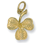 9ct Yellow Gold 3 Leaf Clover Pendant