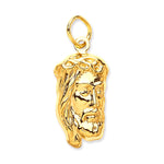 9ct Yellow Gold Small Jesus Pendant