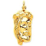 9ct Yellow Gold Jesus Pendant