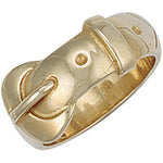 9ct Yellow Gold Buckle Ring