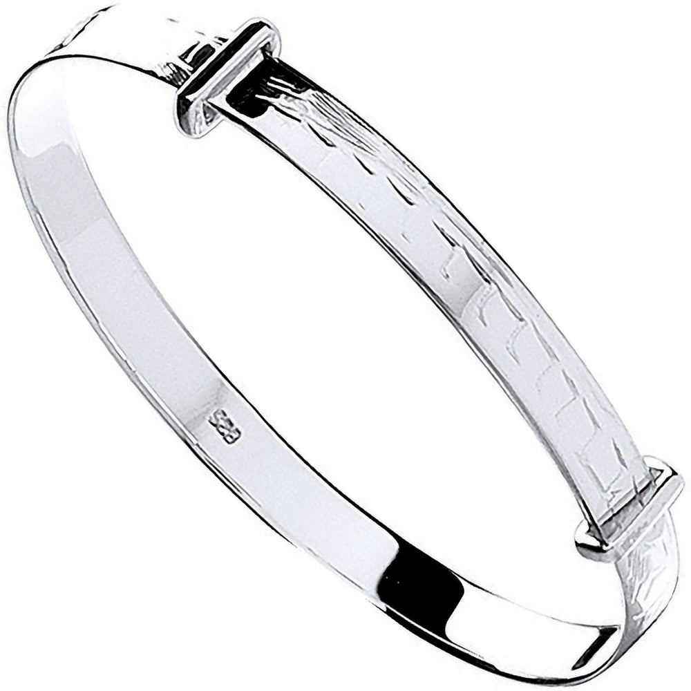 Silver D/C Expandable Baby Bangle